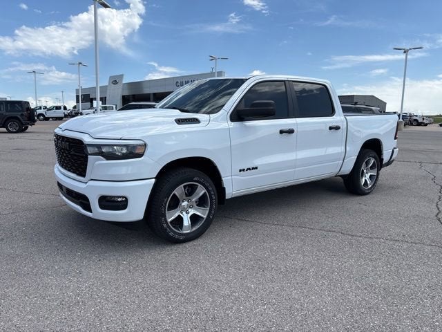 2025 RAM 1500 Tradesman in Bright White Clearcoat — front three-quarter view