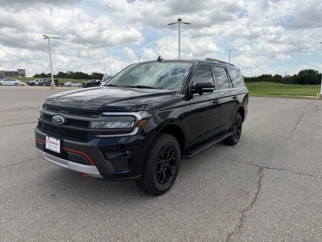 2023 Ford Expedition Timberline in Black Metallic — front three-quarter view