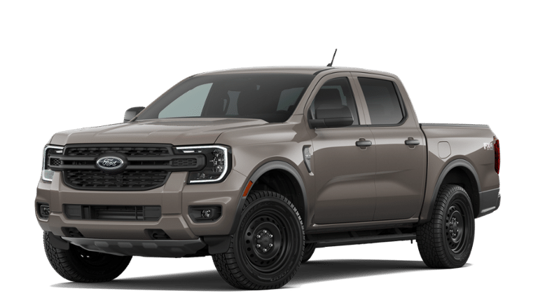 2026 Ford Ranger XL in Marsh Gray — front three-quarter view