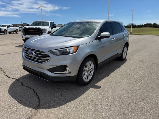 2024 Ford Edge Titanium in Silver Metallic — front three-quarter view
