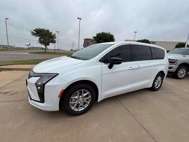 2027 Chrysler Pacifica PACIFICA SELECT in Bright White Clear-Coat Exterior Paint — front three-quarter view