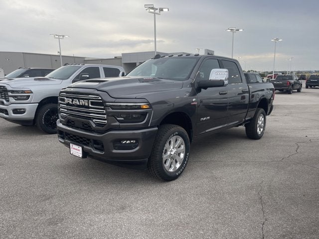 2026 RAM Ram 2500 RAM 2500 LARAMIE CREW CAB 4X4 6'4' BOX in Granite Crystal Metallic Clear-Coat Exterior Paint — front three-quarter view