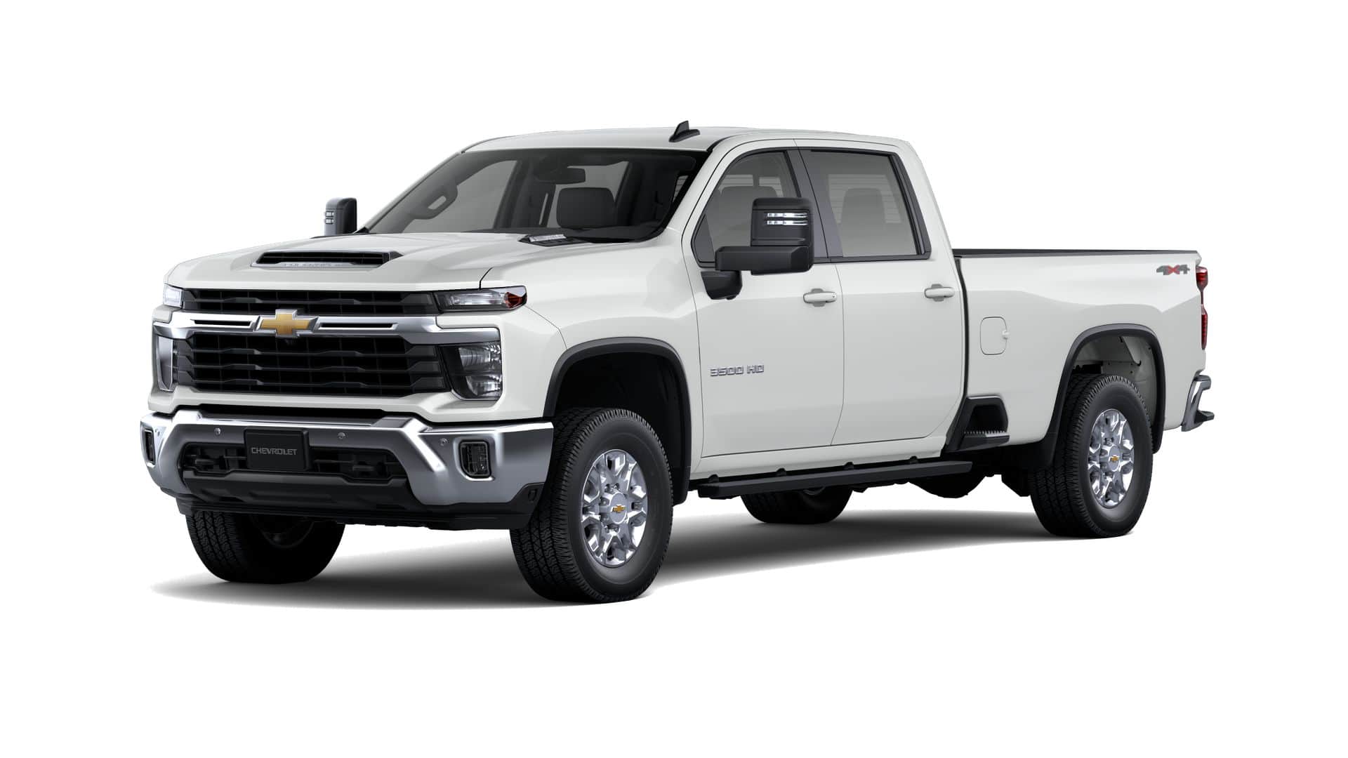 2026 Chevrolet Silverado 3500 HD LT in Summit White — front three-quarter view