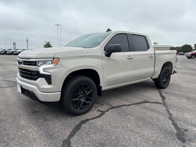 2026 Chevrolet Silverado 1500 RST in White Sands — front three-quarter view