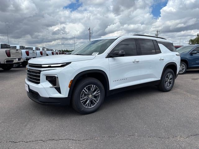 2026 Chevrolet Traverse LT in Summit White — front three-quarter view