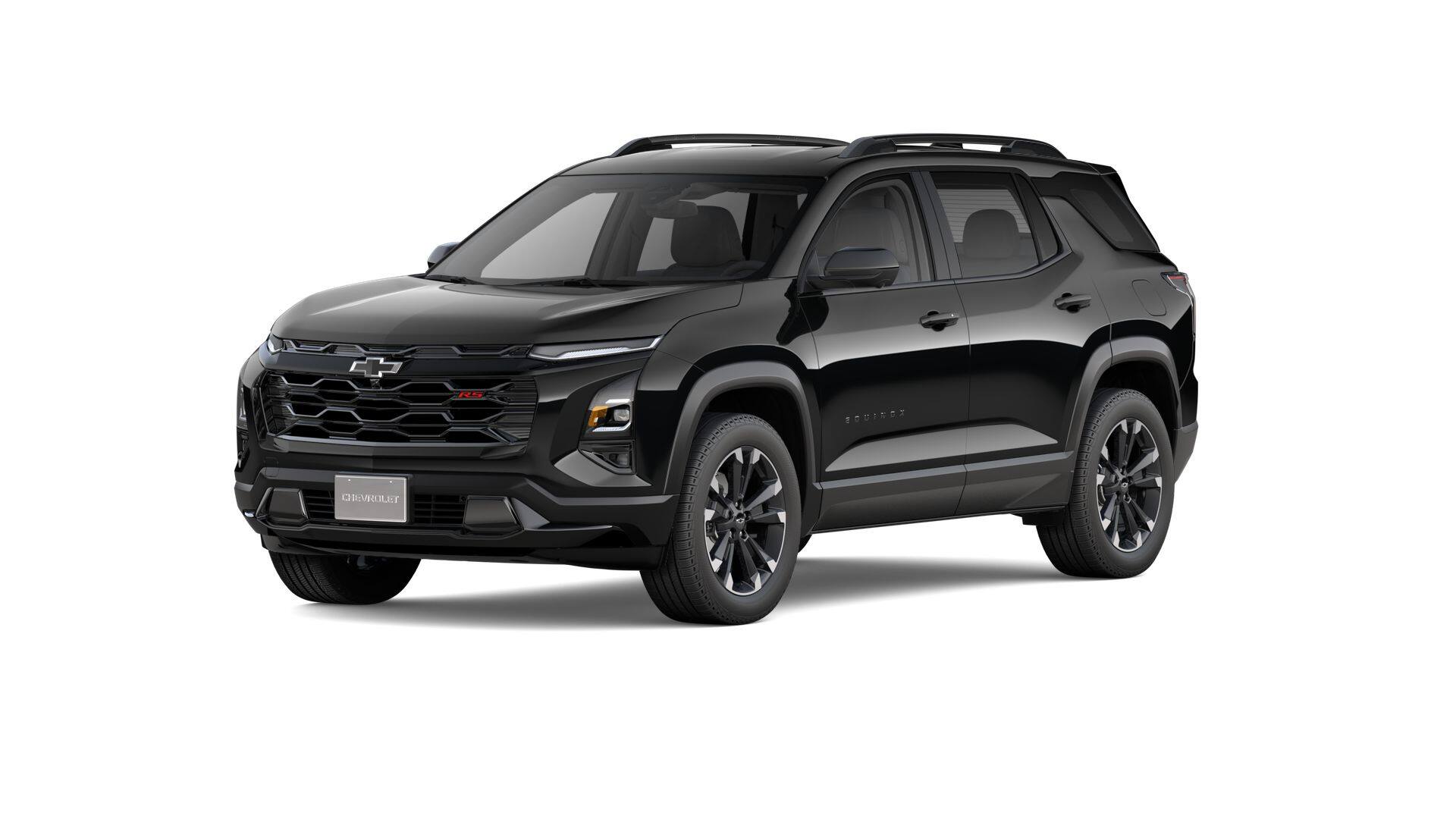 2026 Chevrolet Equinox RS in Mosaic Black Metallic — front three-quarter view