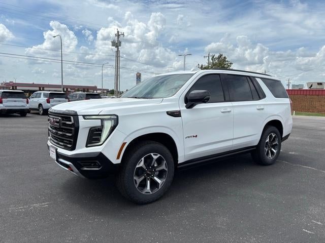 2026 GMC Yukon AT4 Ultimate in Summit White — front three-quarter view