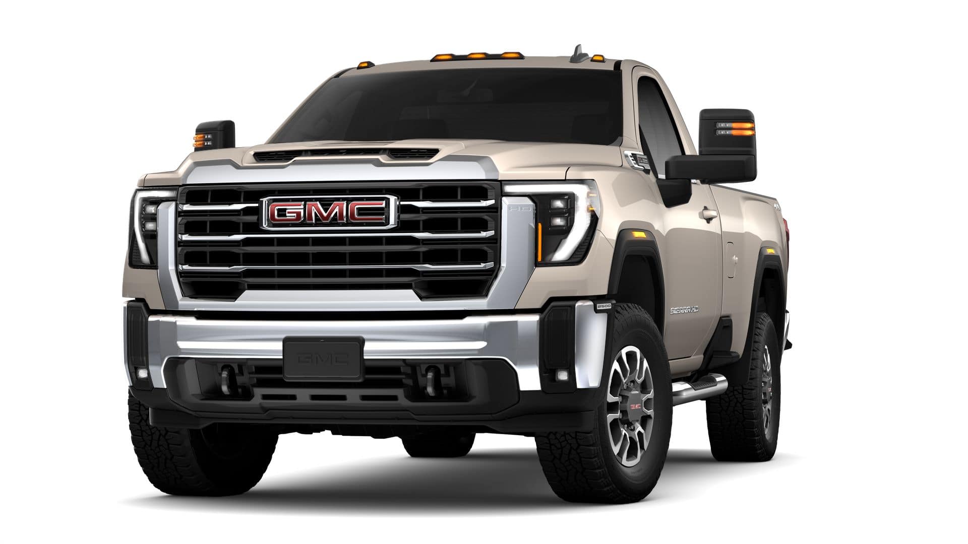 2026 GMC Sierra 2500 HD SLE in Coastal Dune — front three-quarter view