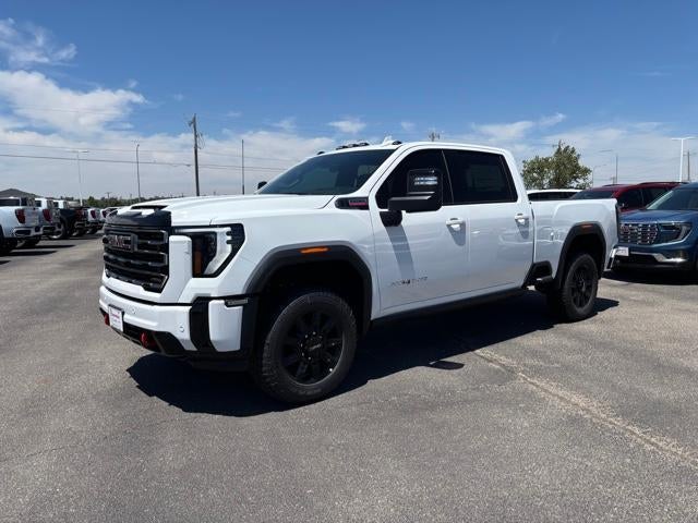 2026 GMC Sierra 2500 HD AT4 in Summit White — front three-quarter view