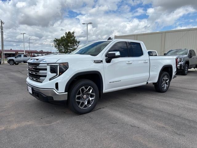 2026 GMC Sierra 1500 SLE in Summit White — front three-quarter view