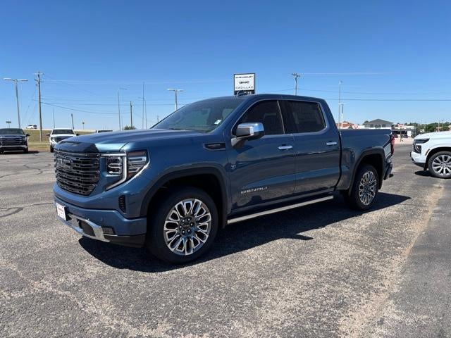 2026 GMC Sierra 1500 Denali Ultimate in Downpour Metallic — front three-quarter view