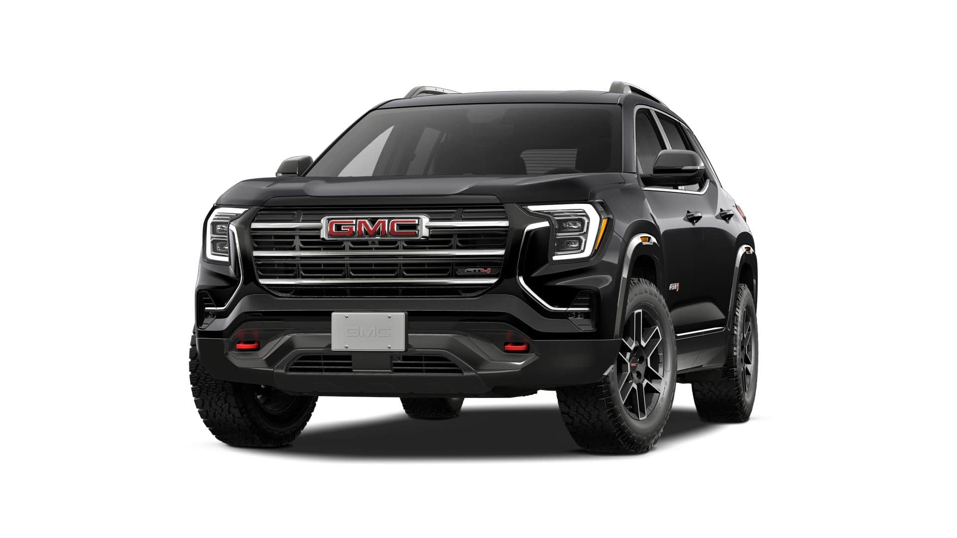 2027 GMC Terrain AWD AT4 in Ebony Twilight Metallic — front three-quarter view